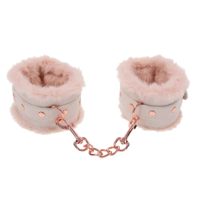 Peaches N Creame Fur Handcuffs - Pink