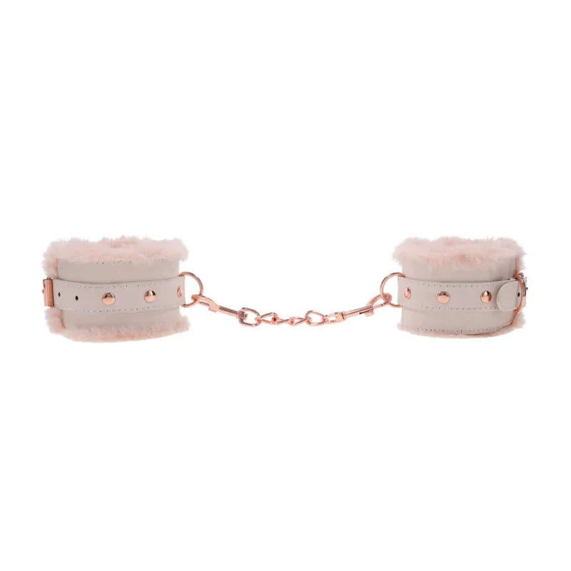 Peaches N Creame Fur Handcuffs - Pink