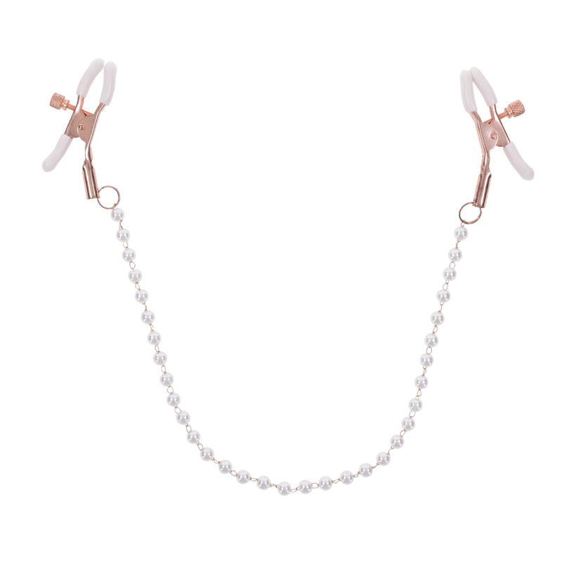 Peaches  N Creame Pearl Nipple Clamps - Pink