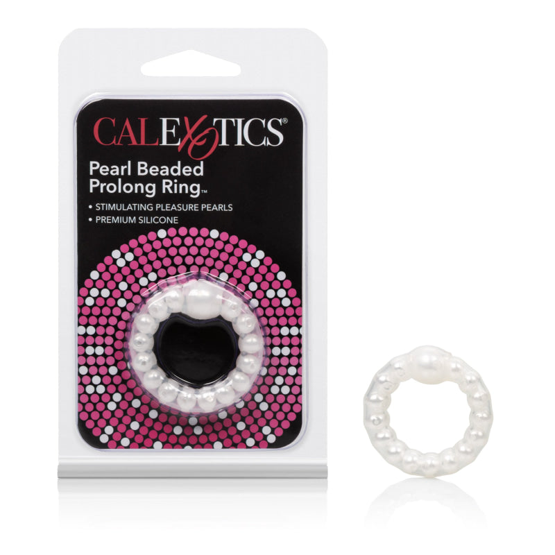 Pearl Beaded Prolong Rings - White