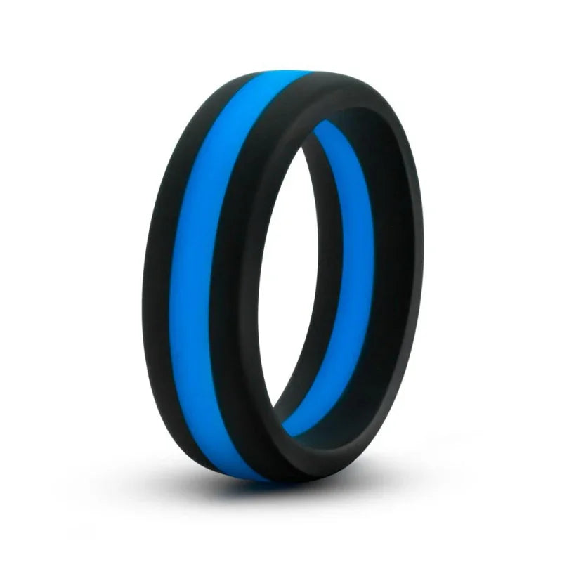 Performance - Silicone Go Pro Cock Ring - Black/blue/black