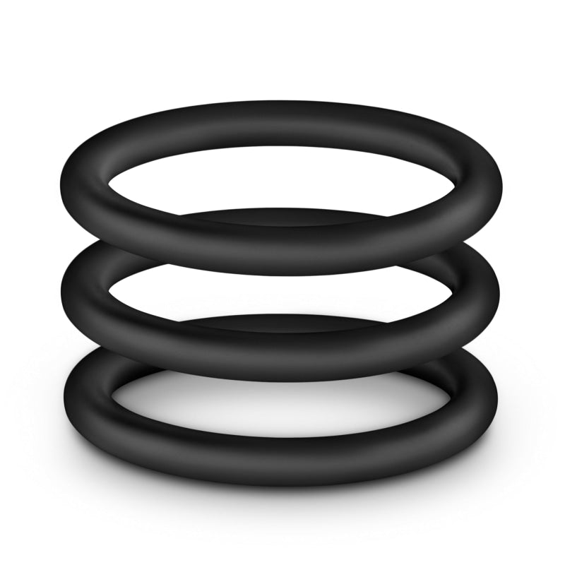 Performance - Vs3 Pure Premium Silicone  Cockrings - Large - Black