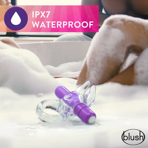 Play With Me Bull Vibrating C-Ring - Purple