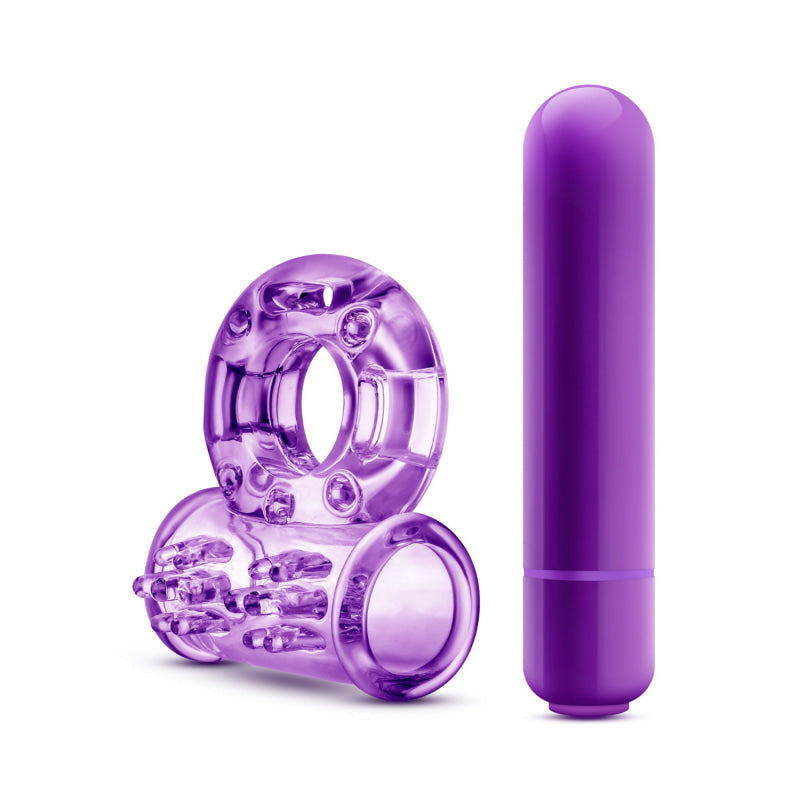 Play With Me - Couples Play - Vibrating Cock Ring - Purple