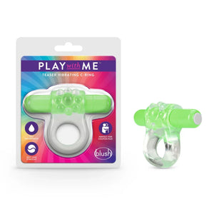 Play With Me Teaser Vibrating C-Ring Green