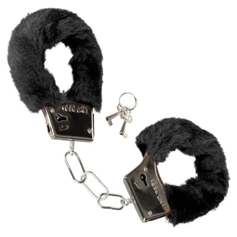 Playful Furry Cuffs - Black - MyPleasure