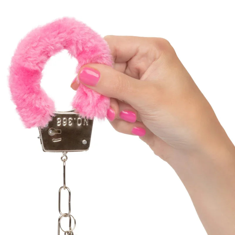 Playful Furry Cuffs - Pink - MyPleasure