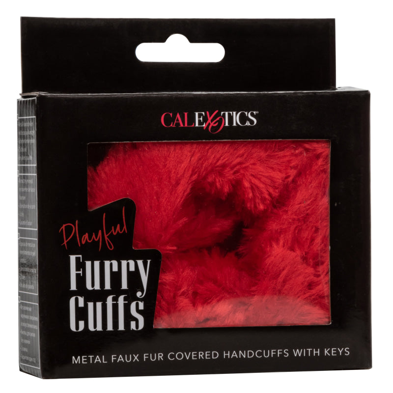 Playful Furry Cuffs - Red