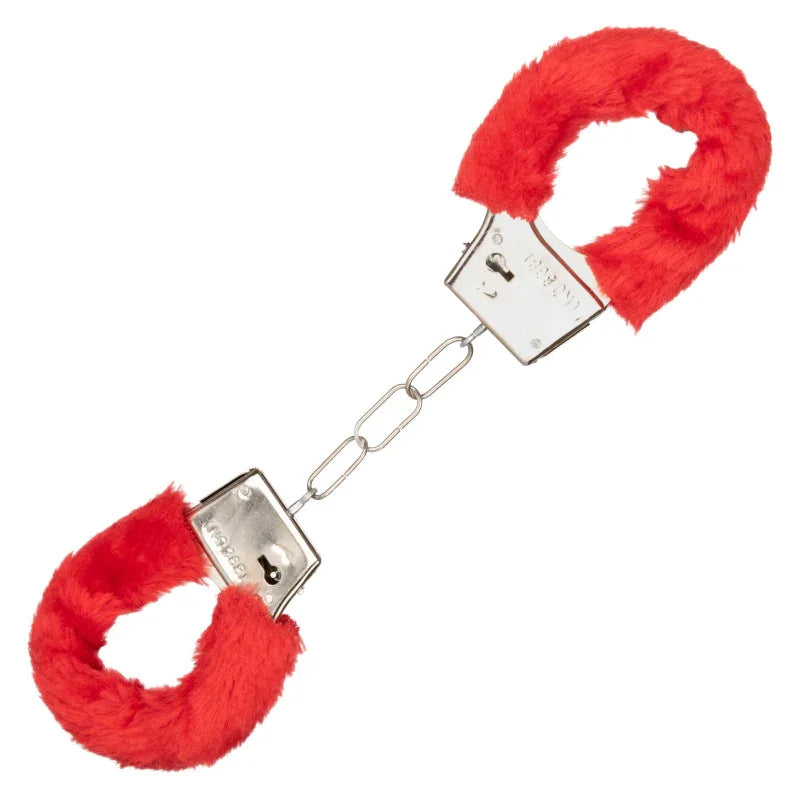 Playful Furry Cuffs - Red - MyPleasure