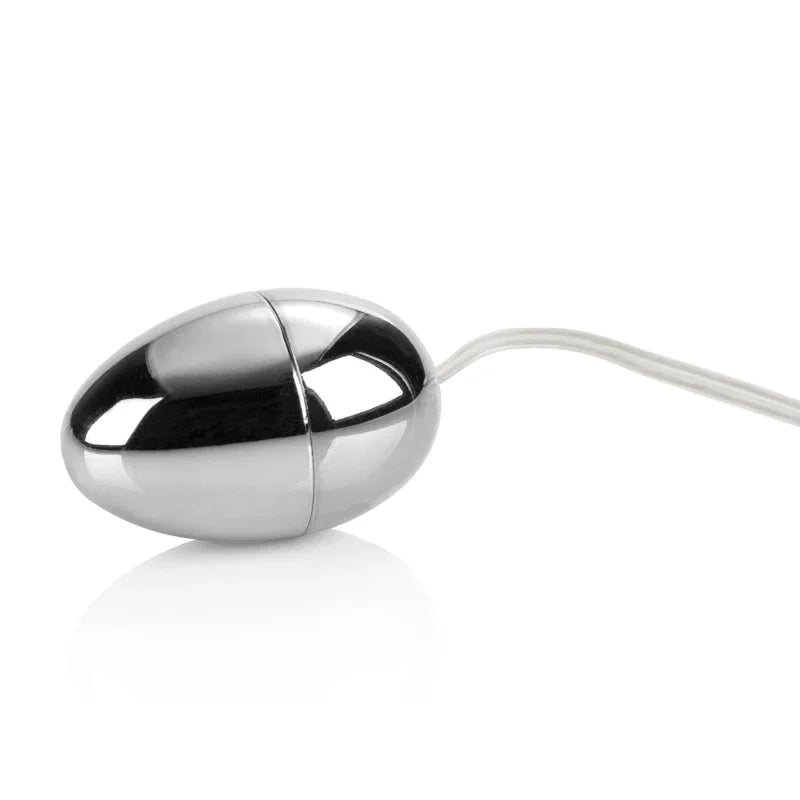 Pocket Exotics Vibrating Egg - Silver - MyPleasure