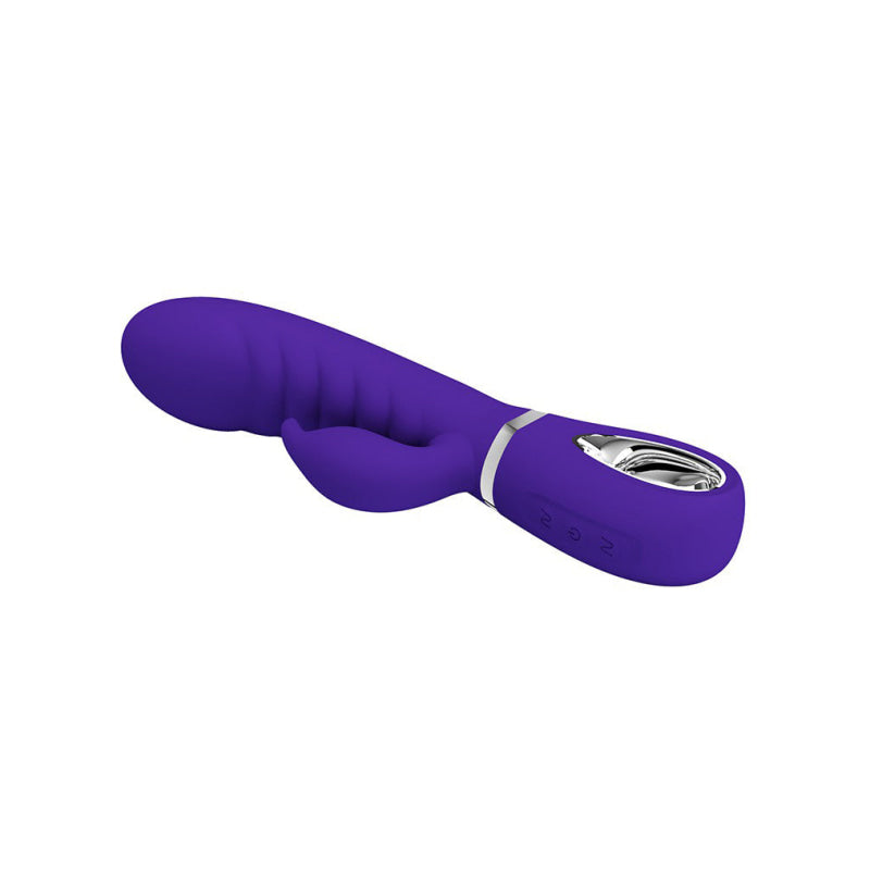 Prescott Super Soft Rabbit Silicone Vibrator -  Purple