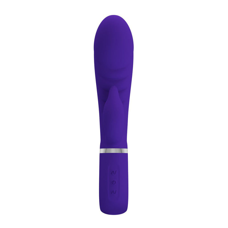 Prescott Super Soft Rabbit Silicone Vibrator -  Purple