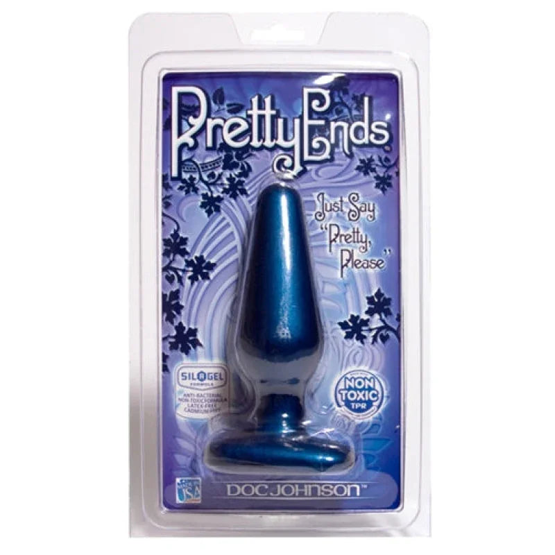 Pretty Ends Iridescent Butt Plugs - Medium - Midnight Blue