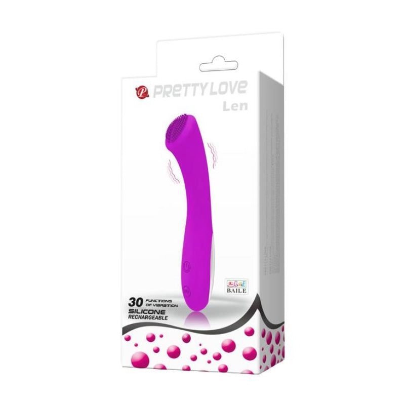 Pretty Love Len Rechargeable Wand - Purple - Vibrators