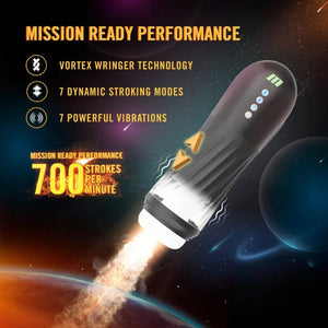 Quantumx Triple Action Automatic Stroker - Black - MyPleasure