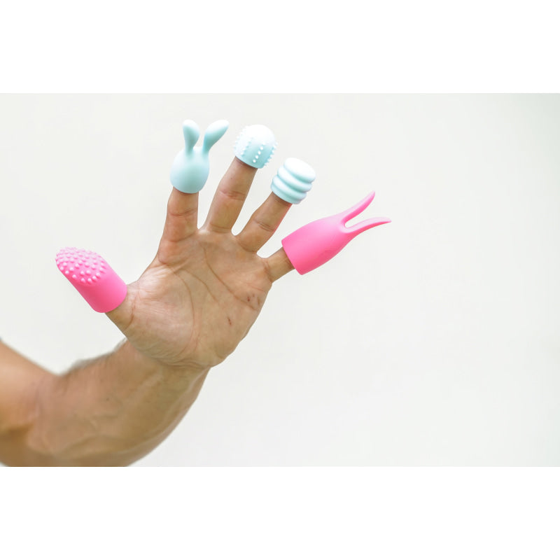 Quinn 5 Piece Silicone Attachments - Pink/blue