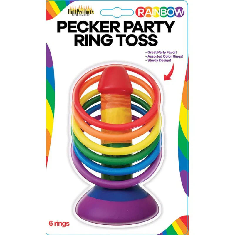 Rainbow Pecker Party Ring Toss - MyPleasure