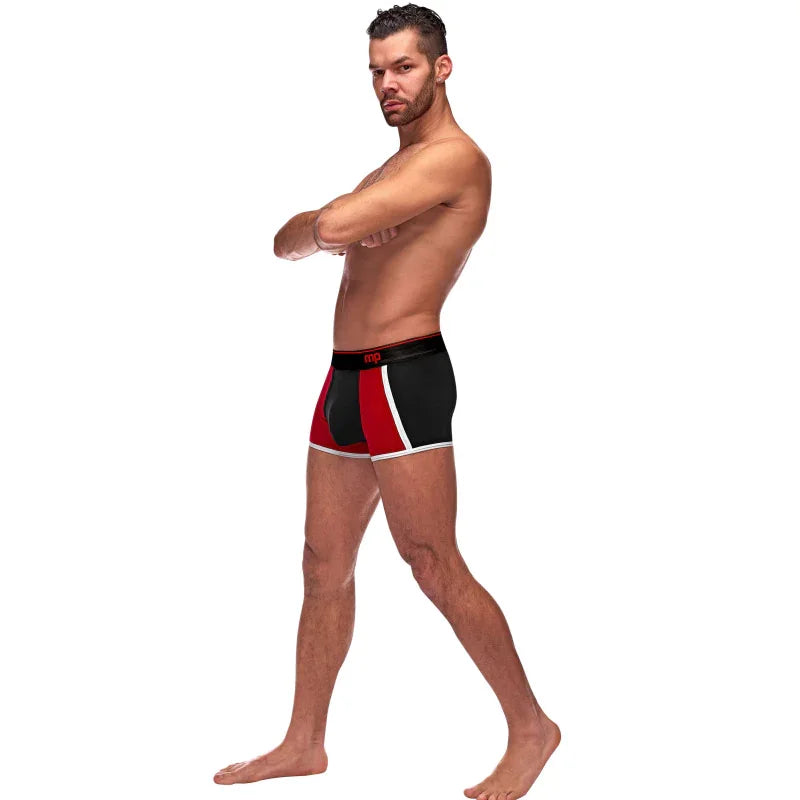 Retro Sport Panel Short - Small - Black/ Red