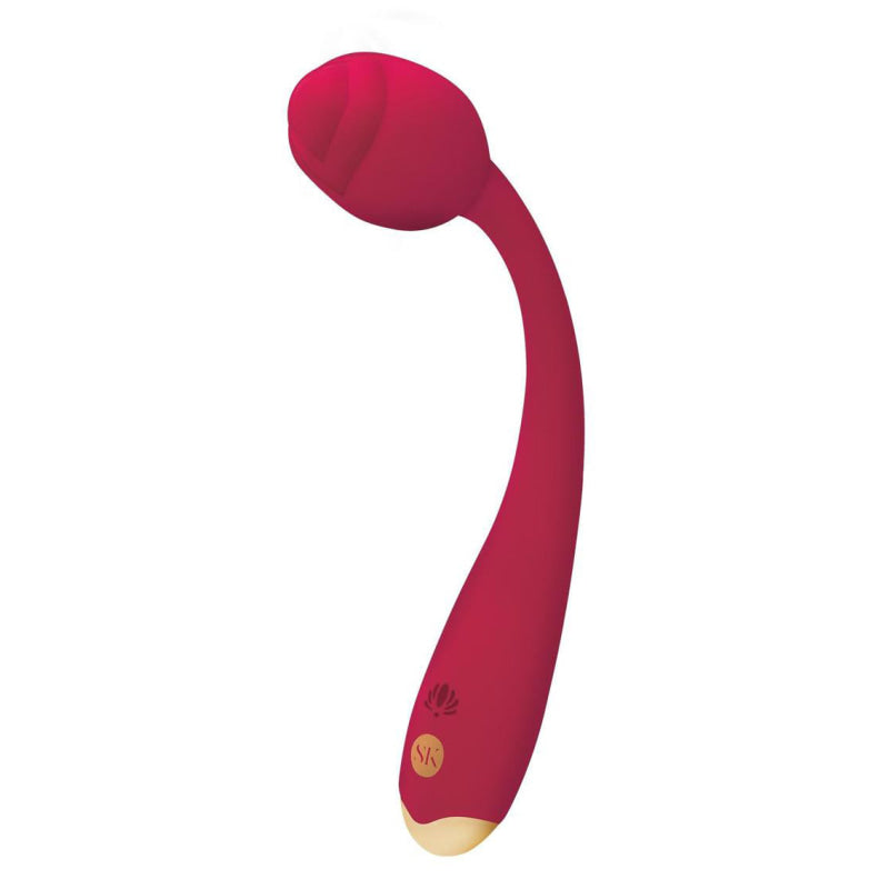 Rosegasm Long Stem Flexi G-Spot Vibe Rose - Red