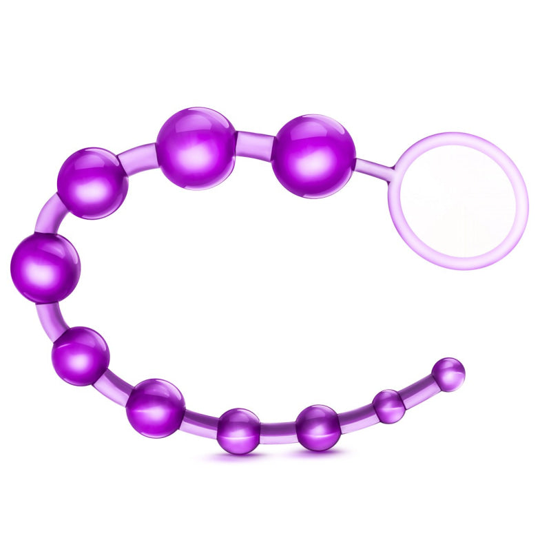 Sassy 10 Anal Beads - Purple