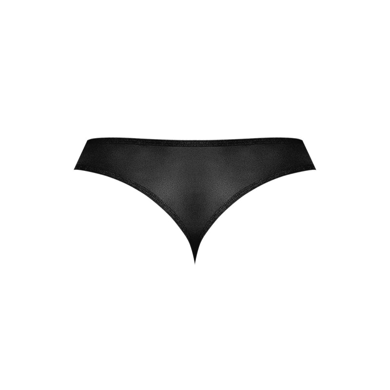 Sassy Lace - Open Ring Thong - Large/x-Large - Black