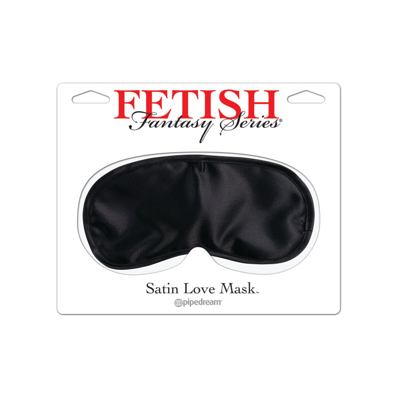 Satin Love Mask - Black