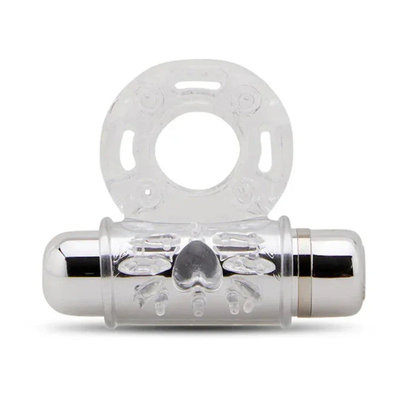 Sensuelle 7 Function Rechargeable Bullet Ring - Clear
