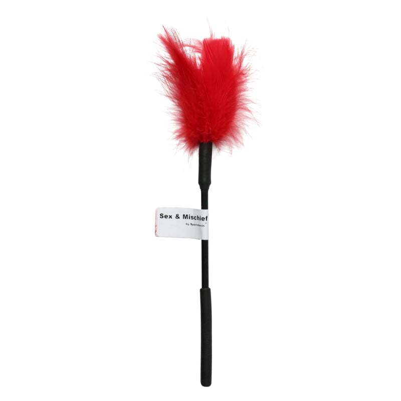 Sex and Mischief Feather Tickler - Red