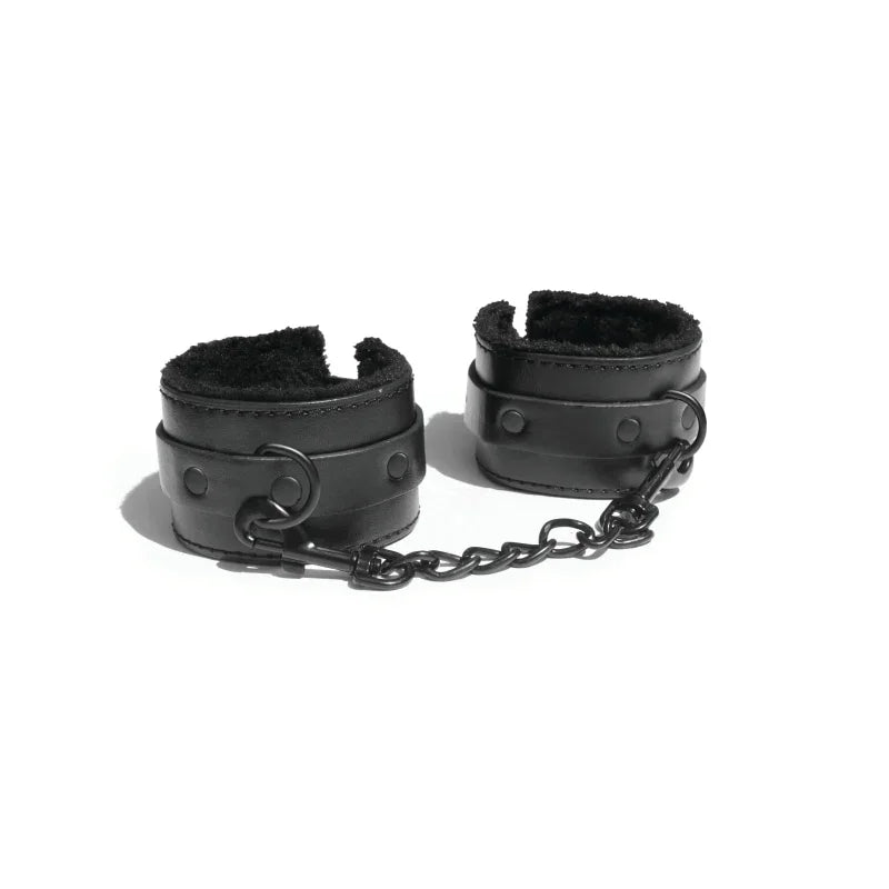 Sex and Mischief Shadow Fur Handcuffs - MyPleasure