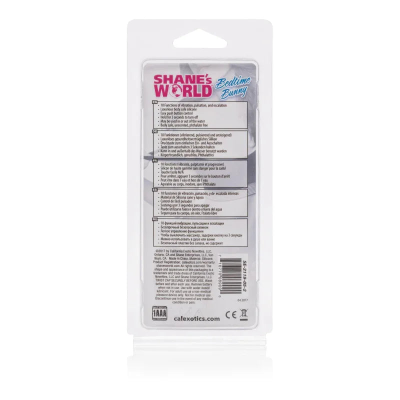 Shane's World Bedtime Bunny - Pink - MyPleasure