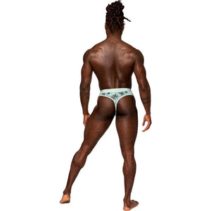 Sheer Print - Sheer Thong - Small/medium - Flamingo - MyPleasure