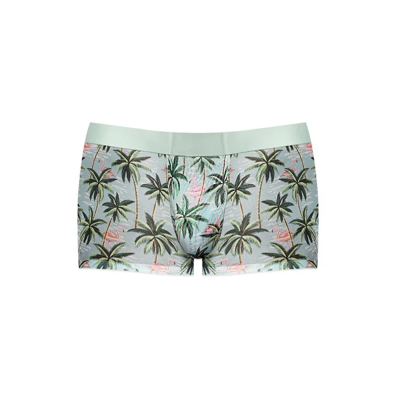 Sheer Prints - Seamless Sheer Short - Large - Flamingo - MyPleasure