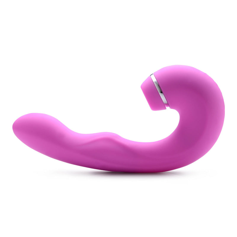 Shegasm 5 Star 10x Tapping G-Spot Vibe With Suction - Pink