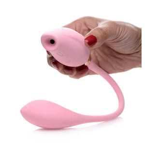 Shegasm 8x Tandem Plus Silicone Suction Clit Stimulator and Egg