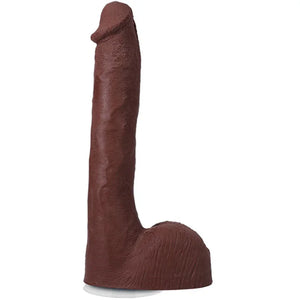 Signature Cocks Pressure 10"" Cock With Removable Vac-U-Lock Suction Cup - Chocolate