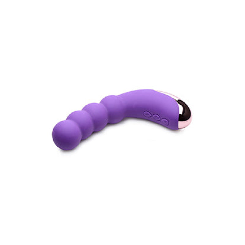 Silicone Beaded Vibrator - Violet Item Number CN-04-0727-40