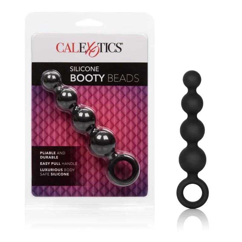 Silicone Booty Beads - Black - MyPleasure