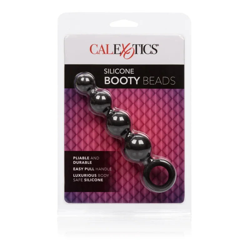 Silicone Booty Beads - Black - MyPleasure