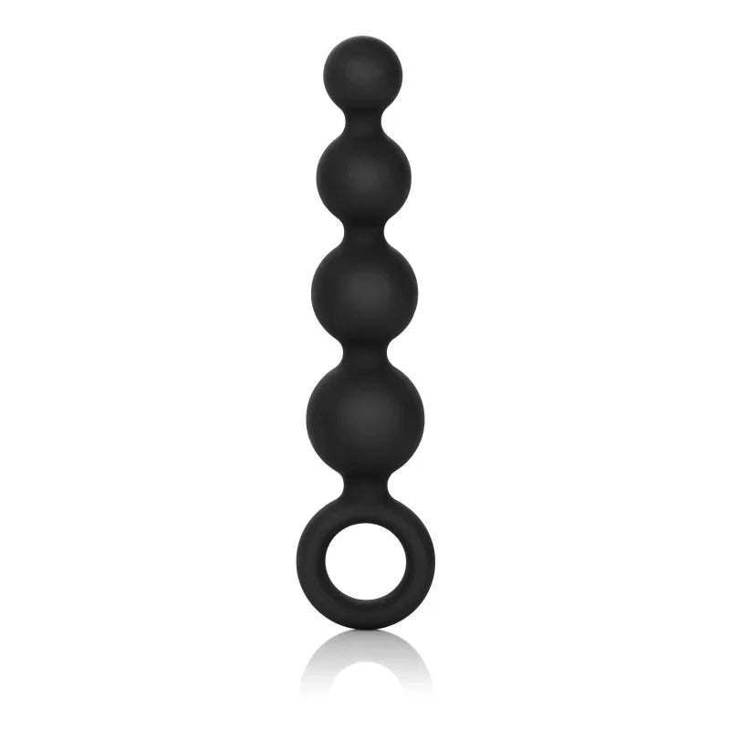 Silicone Booty Beads - Black - MyPleasure