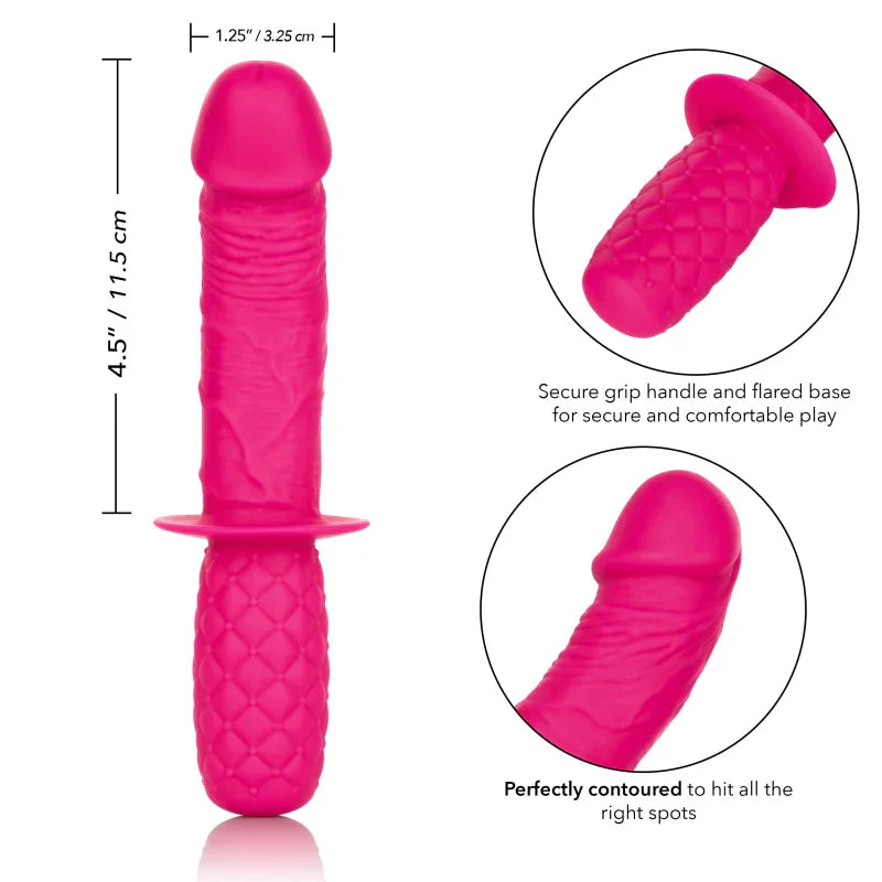 Silicone Grip Thruster - Pink - MyPleasure