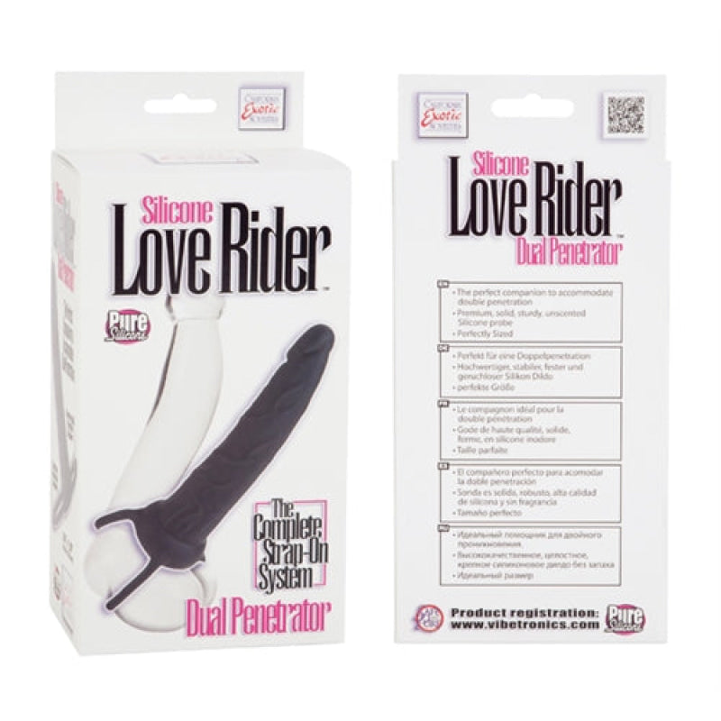 Silicone Love Rider Dual Penetrator - Black