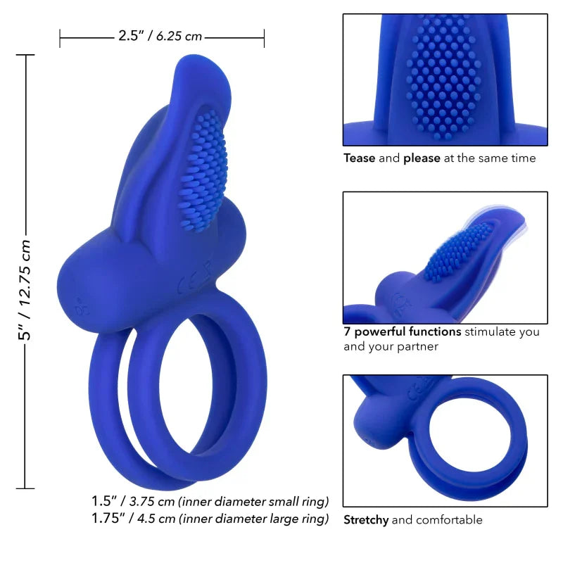 Silicone Rechargeable Dual Pleaser Enhancer - MyPleasure