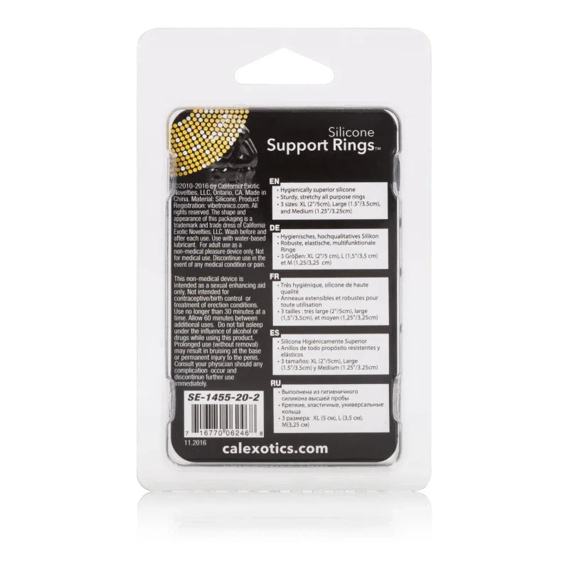 Silicone Support Rings - Clear - MyPleasure