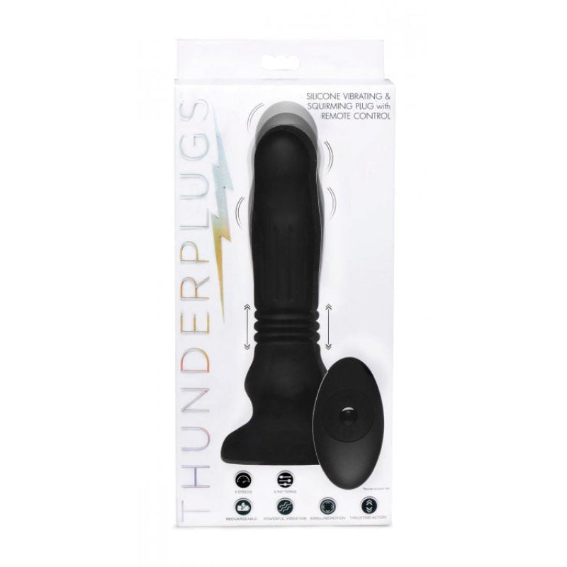 Silicone Swelling & Thrusting Plug With Remote Control