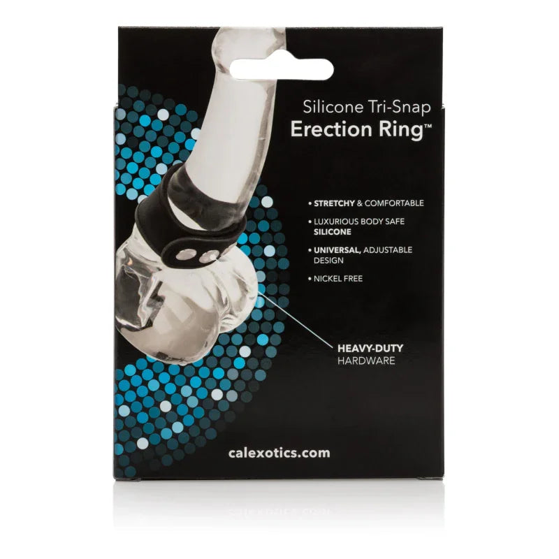 Silicone Tri-Snap Erection Ring - MyPleasure