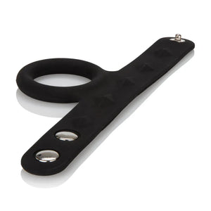 Silicone Tri-Snap Scrotum Support Ring - Large - MyPleasure