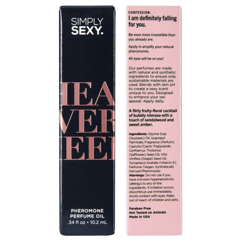 Simply Sexy Head Over Heels - Pheromone Perfume Oil Roll on - .34oz | 10.2ml - MyPleasure