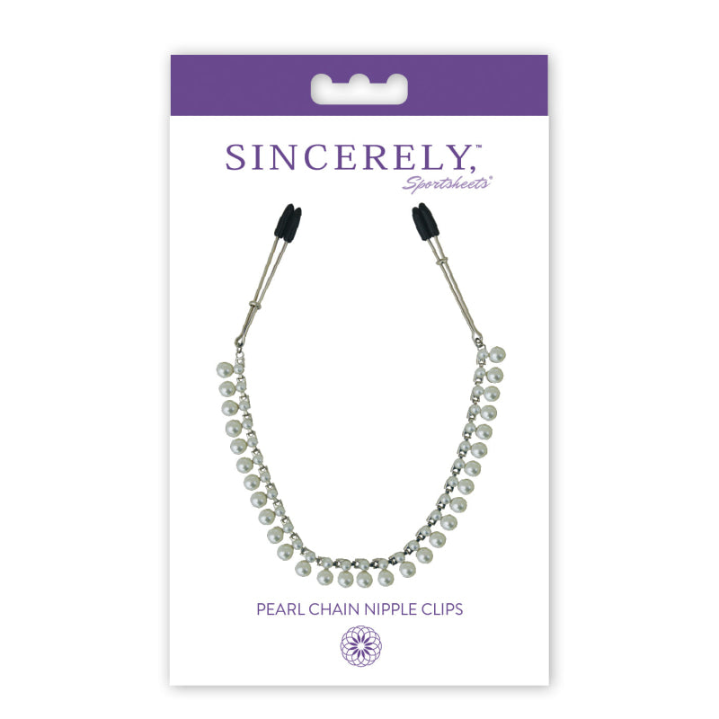 Sincerely Pearl Chain Nipple Clips