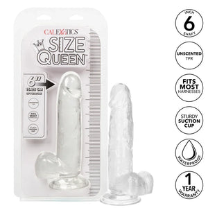 Size Queen 6 inch/15.25 Cm - Clear - MyPleasure