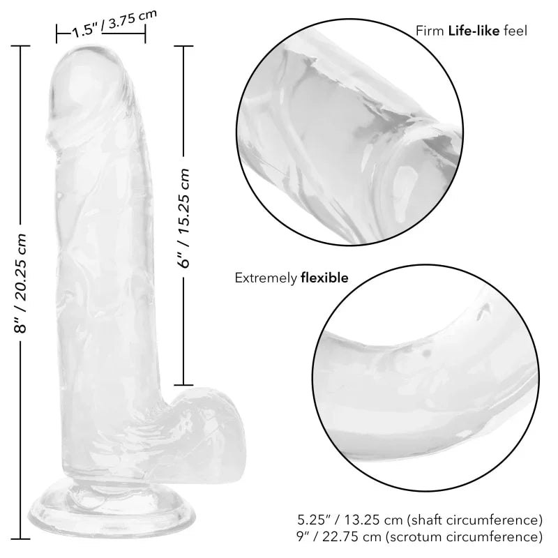 Size Queen 6 inch/15.25 Cm - Clear - MyPleasure